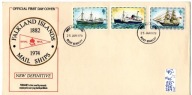 Falklandy 25 , nr 255, 256, 269 I , FDC