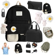 PLECAK SZKOLNY DO SZKOŁY MŁODZIEŻOWY LUNCHBOX PIÓRNIK TORNISTER KW1 6w1