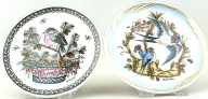# HUTSCHENREUTHER, 1969, autorskie talerzyki OLE WINTHER, śr. 9,8 cm, 2 szt