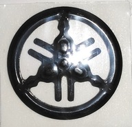 YAMAHA Logo 3D Black 2x 3,2cm X-max MT XJ6 Bulldog Virago FJR