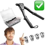 NITOWNICA RĘCZNA DO NITÓW ZRYWALNYCH 2.4-4.8 mm + ZESTAW 500 NITÓW FUGERT