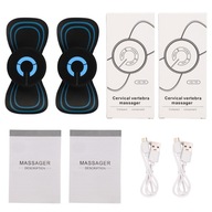 MINI MASAŻER SZYI RĘCZNY PRZENOŚNY MASAŻ KARKU ELEKTROSTYMULATOR EMS 2SZT.