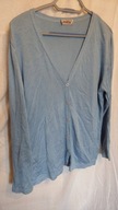 NIEBIESKI MORSKI SWETEREK S M L XL GUZIKI