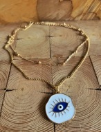 Naszyjnik regulowany warstwowy Oko Proroka talizman