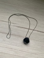 Solar duży wisior naszyjnik kula czarna na łańcuszku