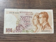 Belgia - 50 franków - 1966