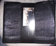 Błyszczący obrus czarny na sylwestra imprezę glamour na karnawał Nowy ROK