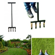 AERATOR RĘCZNY RURKOWY NIEZAPYCHAJĄCY SIĘ PIASKOWANIE TRAWNIKA WIDŁY