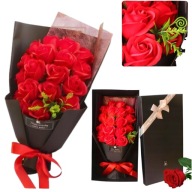 DUŻY BUKIET MYDLANY PREZENT NA DZIEŃ KOBIET WALENTYNKI DLA DZIEWCZYNY ŻONY