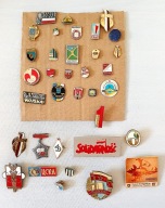 Odznaka przypinka wpinka zestaw PRL 35 szt (4)