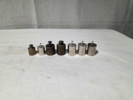 Stare odważniki mosiężne zestaw 50-125g z okresu Prl-u