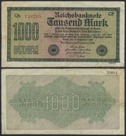 BNN - NIEMCY 1000 Marek 1922 # P76g # GP - Qb 130285 # znak wodny J # VF-