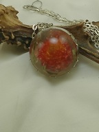 wisiorek z żywicy naturalne suszone kwiaty Dzień Kobiet! botaniczny