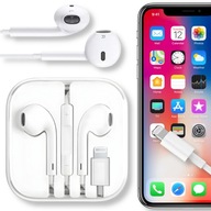 SŁUCHAWKI DOUSZNE PRZEWODOWE LIGHTNING DO IPHONE XS XR 11 12 13 14 PRO MAX