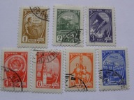 ZSRR - symbole Socjalizmu - obiegowe - Mi. 2434-40 kasowane