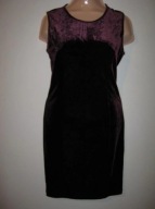 AMISU welurowa sukienka dopasowana 36