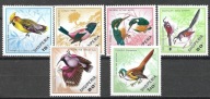 PTAKI EUROPY ALBANIA 1968 Mi 1321-26 ** Pelikan. JAK na skanie. Stan BDB.