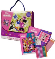 Zestaw Kreatywny do Rysowania MYSZKA MINNIE z Naklejkami 20 Elem.