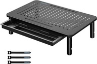 Stojak pod monitor z szufladą 36,8x23,1cm na biurko laptopa ergonomiczny