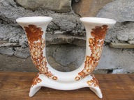 Świecznik Dwuramienny wzór 126/4_Fajans KOŁO z PRL