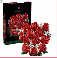 ZESTAW KLOCKÓW - DUŻY BUKIET RÓŻ PREZENT NA WALENTYNKI DLA DZIEWCZYNY