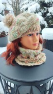 beret z kominem handmade Motkowelove