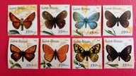 GWINEA BISSAU 2001 motyle owady czyste**