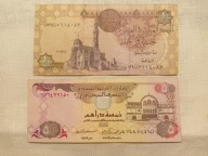 Banknoty - Egipt, Zjednoczone Emiraty Arabskie