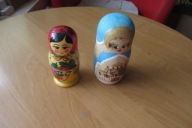 ZESTAW 2 SZT MATRIOSZKI Z PRL-U