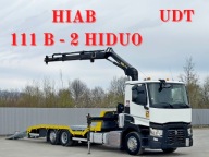 RENAULT T 380 * LAWETA 7,50 m * HIAB 111 B - 2 HIDUO + PILOT * STAN BDB