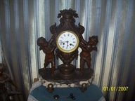 -[@c1] Dobra Cena Figuralny Zegar Kominkowy XIXw