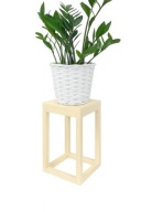 Drewniany stylowy kwietnik / stojak na kwiaty naturalne drewno