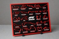 Kalendarz dla fanów F1 2026, moto-kalendarz, wydruk , tory, daty