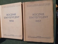 ROCZNIK STATYSTYCZNY 2X ROK 1956, 1957