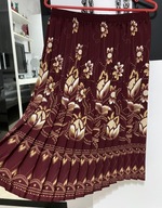 9 Spódnica plisowana folklor kompozycje kwiatowe rozmiar L