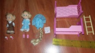 2 Lalki Masza i Niedźwiedź oryginał Piętrowe Łóżko