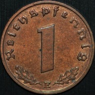 1 Reichspfennig 1938 E - menniczy egzemplarz