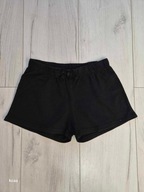 Krótkie spodenki szorty dziewczęce H&M 134 czarne