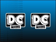 2x Naklejka z Logo DYNA CHAINS 70x57 mm na Motocykl Quada Crossa Ścigacza