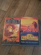 Król Lew II czas Simby i Lew Król Dżungli 2 kasety wideo Vhs
