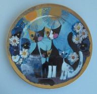 Koty - Rosina Wachtmeister - duży talerz - Goebel