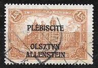 $POCZTY PLEBISCYTOWE OLSZTYN Fi 12b kas. gw/opis - FISCHER 180 zł