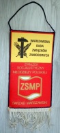 XXX Lecie PZPR - ZMS Brygada Pracy Socjalistycznej - proporczyk z PRL-u.