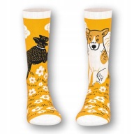 ORYGINALNE SKARPETKI W MOTYW PIESKÓW PEDIGREE ŻÓŁTE W ŁAPKI 39-42 NOWE !