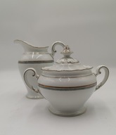 KOMPLET PORCELANOWY HUTSCHENREUTHER MLECZNIK I CUKIERNICA DUA POJEMNOŚĆ!