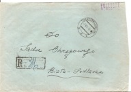 TOMASZÓW LUBELSKI -koperta -erka obieg 1930 rok -znaczki stemple