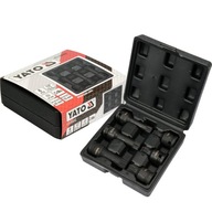 YATO ZESTAW KLUCZE NASADOWE TRZPIENIOWE TORX NASADKI UDAROWE 1/2'' 9 SZT.