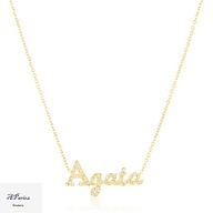 Cp11553 Celebrytka złocona AGATA