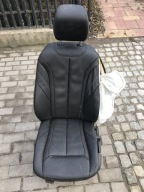 Fotel lewy kierowcy BMW F30 F31 skóra czarny skórzany