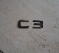 CITROEN C3 III B618 2016-2024 EMBLEMAT TYŁ "C3" KLAPY BAGAŻNIKA ORYGINAŁ